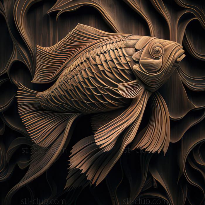 3D модель Апистограммы st Fish (STL)